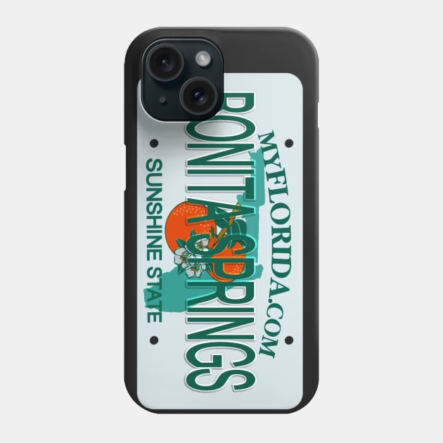 Bonita Springs Florida License Plate Phone Case by Mel's Designs