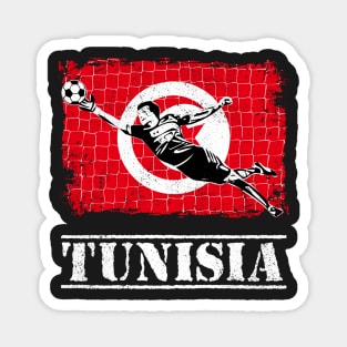 Tunisia Soccer Goalie Goal Keeper Shirt Magnet