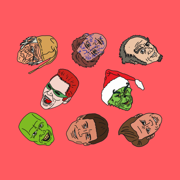 The Many Faces of Jim Carey by Owllee Designs