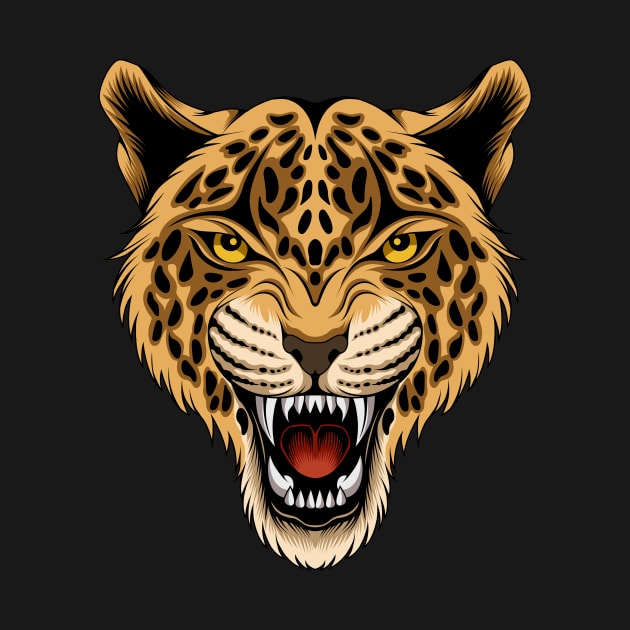 Leopard Face, Wild Animal by Marciano Graphic