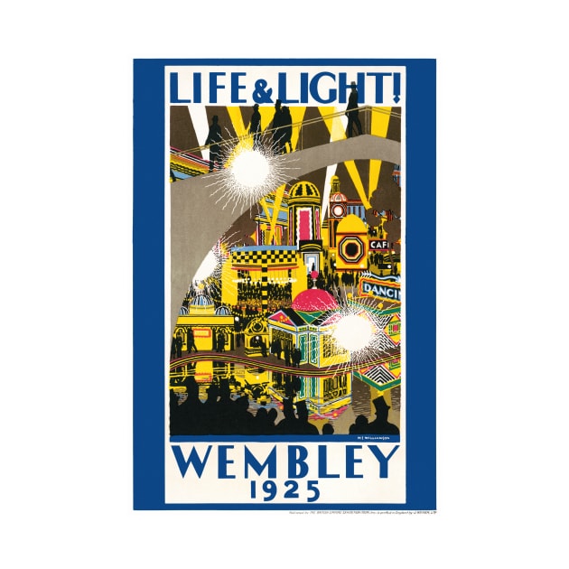 Life & light Wembley 1925 UK Vintage Poster by vintagetreasure