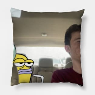 Car ride in Bikini Bottom Pillow