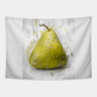 Trapezoid Triangle Pear Painted in a Contemporary Style Tapestry