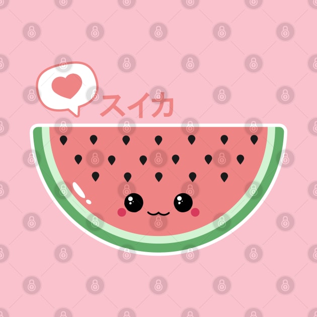 Kawaii Watermelon by Sasyall