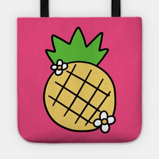 Flowery Pineapple Tote