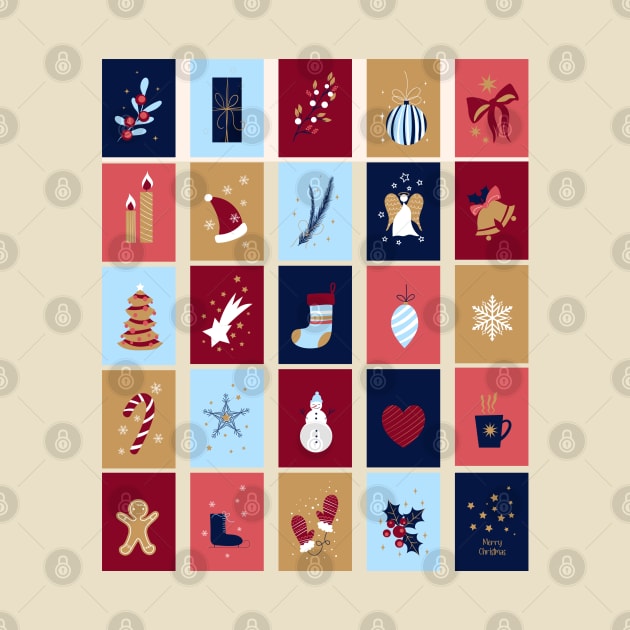 Funny Christmas Patterns With Lucky Stars by i am Cuta