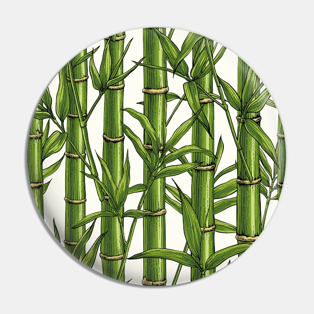 Bamboo forest on natural white Pin by katerinamk