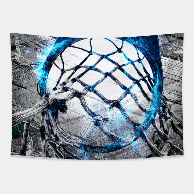 basketball art swoosh 46 - Takumi Park Basketball artwork Tapestry by takumipark