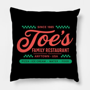 Joe’s Family Restaurant – Vintage Retro Diner Sign Art Pillow