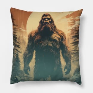 Vintage Bigfoot Sasquatch Yowie Pillow