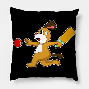 Dog Cricket Cricket bat Pillow
