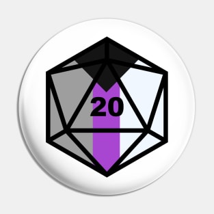 Pride D20: Demisexual Pin