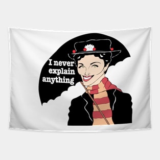 Mary Poppins Julie Andrews fan art Tapestry