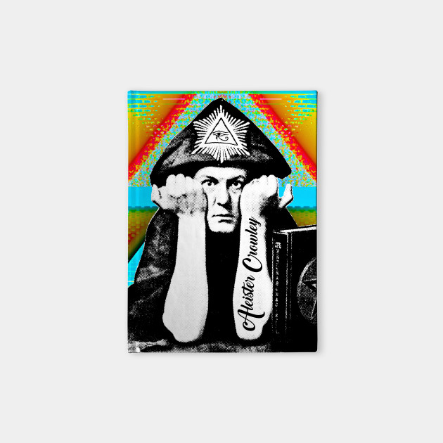 Aleister Crowley Psychedelic Art Print Design