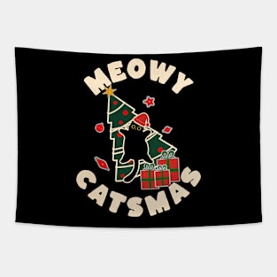 Meowy Catsmas! Tapestry