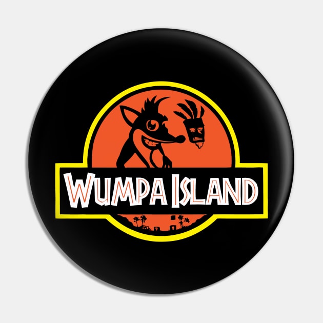 Wumpa Island Pin by johnoconnorart