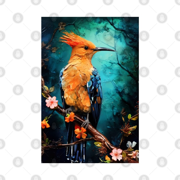 Hoopoe bird painting colors art #Hoopoe by JBJart