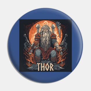 Thor Thunder God Norse Mythology Asgardians Pin