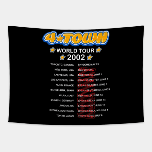 4Town world tour dates 2002 concert tee Tapestry