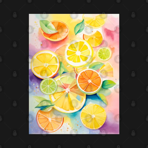 Fresh Citrus Slices by ArtFactoryAI