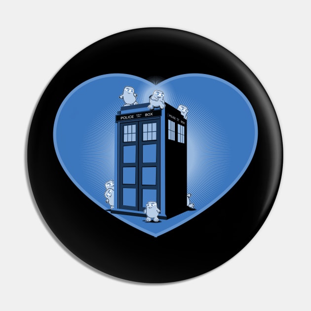 THE ADIPOSE HAVE THE TARDIS Pin by KARMADESIGNER T-SHIRT SHOP