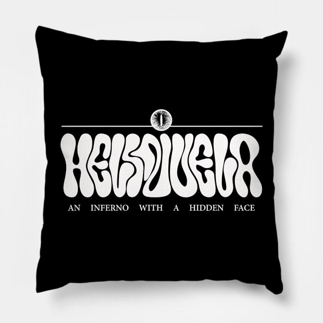 Hellzuela, a hell with a hidden face Negative 1 Pillow by fm_artz