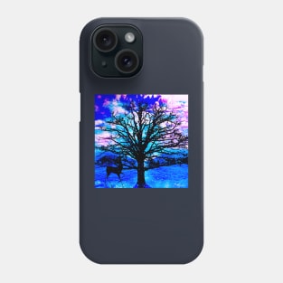 MOON BEAM AND TREE ENCOUNTER Phone Case