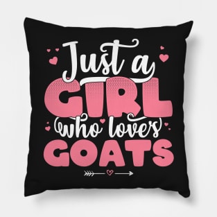 Just A Girl Who Loves Goats - Cute Goat lover gift product Pillow