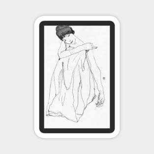 Dancer by Egon Schiele Magnet