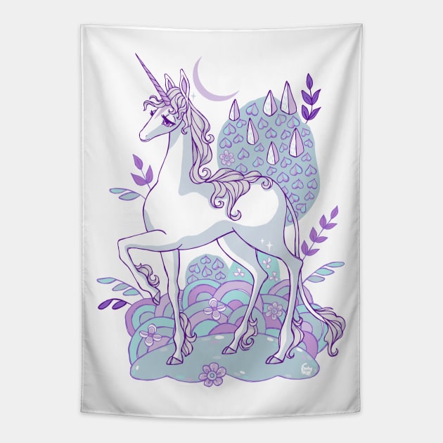 The Last Unicorn Illustration Tapestry by DajonAcevedo