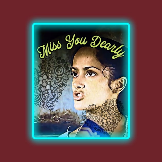 Miss You Dearly (lacey woman's face) by PersianFMts