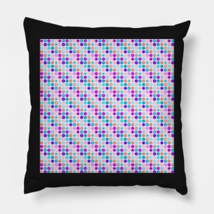 Psychedelic magenta polka dots Pillow