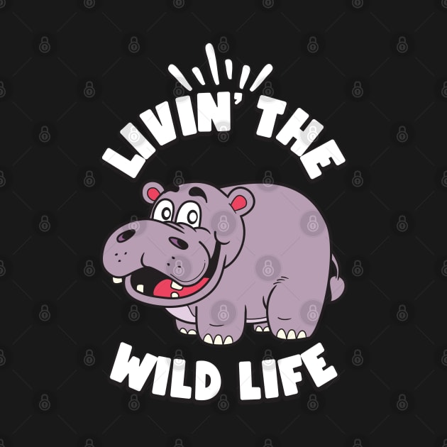 Livin the Wild Life Hippo Zoo Animals Hippos by RAWRTY ANIMALS