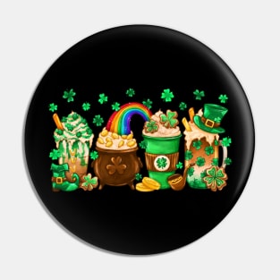 St. Patricks Day Coffee Lover Pin