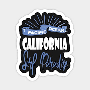 Pacific Ocean California Surf Paradise Funny Magnet