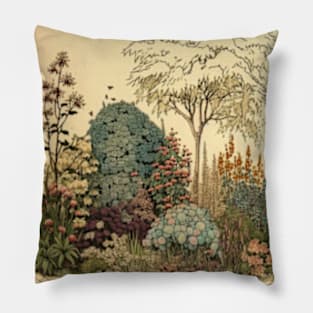 Beautiful Wildflowers garden Pillow