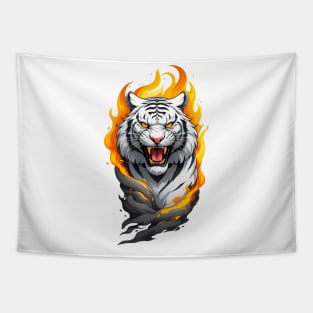 white tiger Tapestry