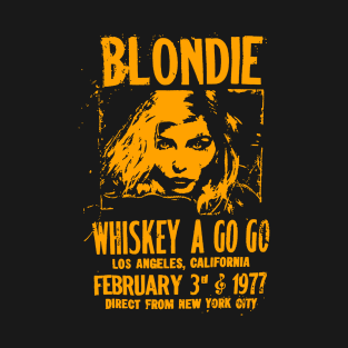 Vintage Blondie Music Whiskey A Go Go T-Shirt