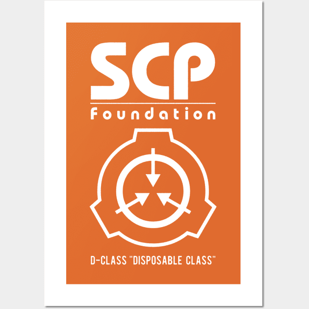 SCP Foundation Logo White Print - Scp - Posters and Art Prints