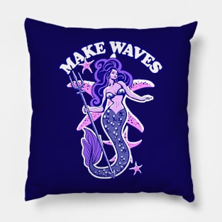 Cute Mermaid - Make Waves Pillow