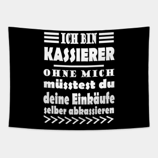 Kassierer Supermarkt Beruf Spruch Geschenk Tapestry