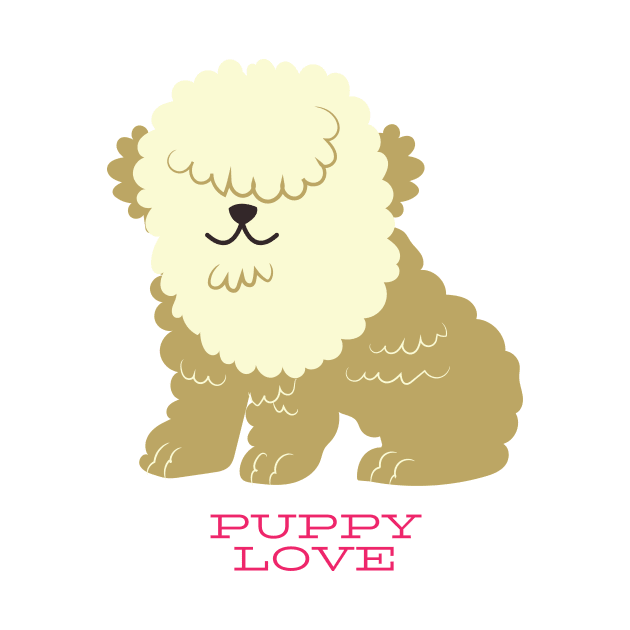 Valentine's Day Puppy Love Cute Gift for Dog Lovers by nathalieaynie