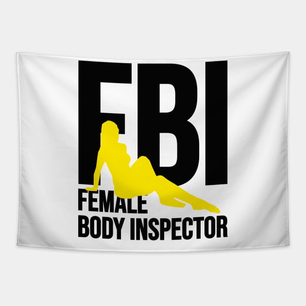 Female Body Inspector Tapestry by Riel