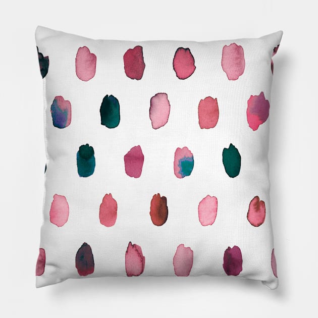 Pocket - PALETTE DOTS PINK Pillow by ninoladesign