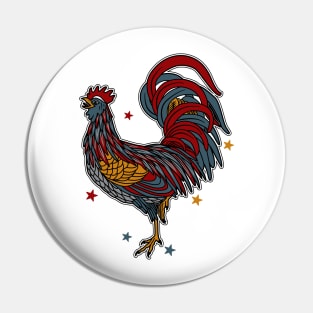 Rooster Pin