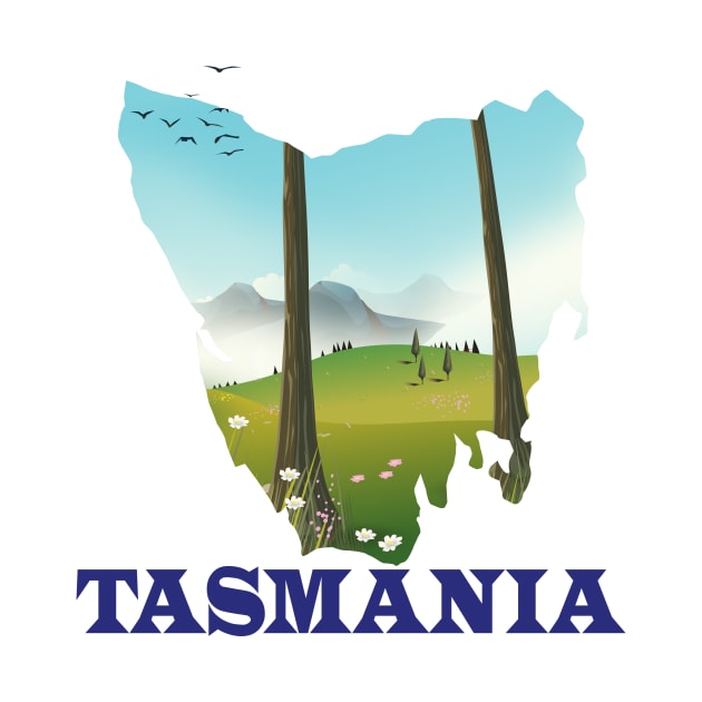 Tasmania Map by nickemporium1