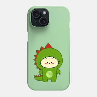 Dino-mite kitty : Ready to Roar! Phone Case