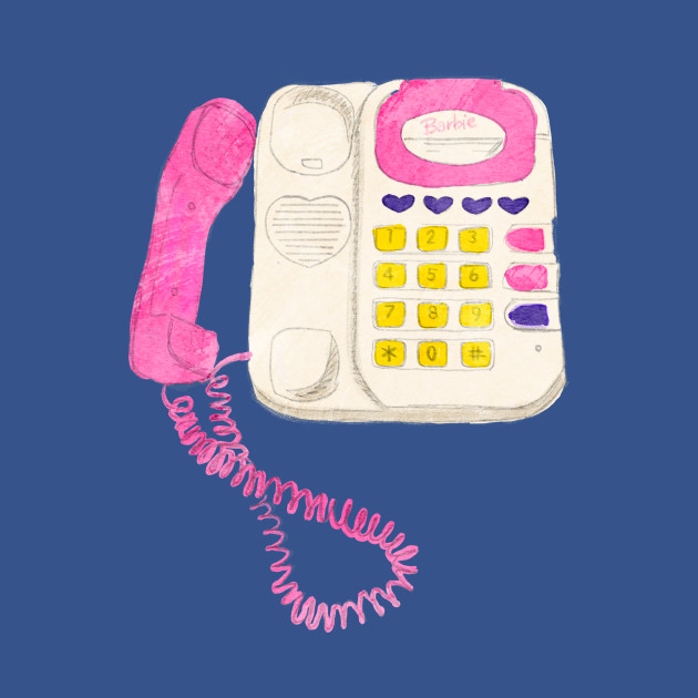 Barbie Answering Machine Phone - Barbie - T-Shirt