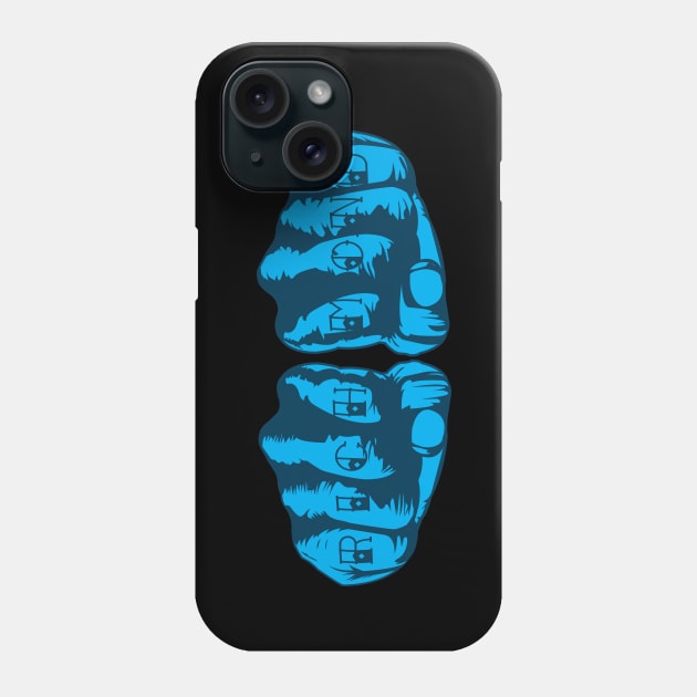 Richmond Knuckle Tattoo Shirt Phone Case by Mended Arrow