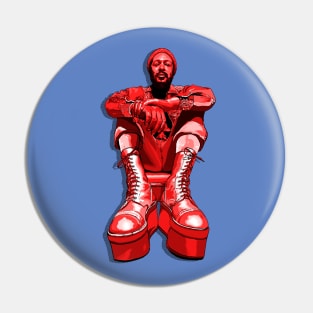 Marvin's Platform Boots- Red Monochrome Pin